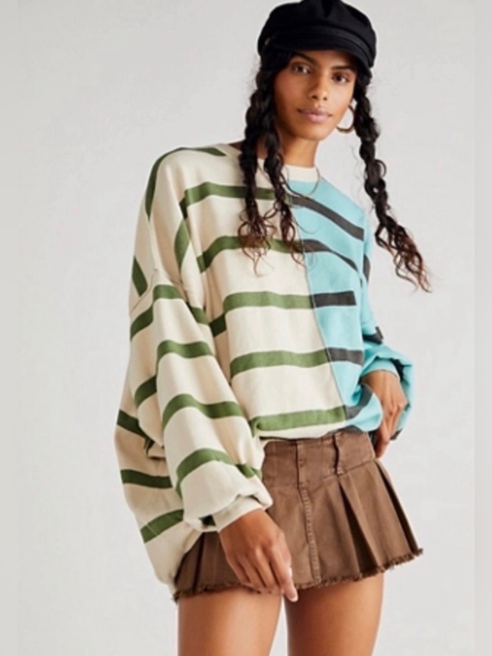 Free People - Uptown Stripe Pullover Sweater